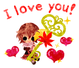 Pretty little people -An autumn time- sticker #13569217