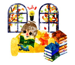 Pretty little people -An autumn time- sticker #13569224