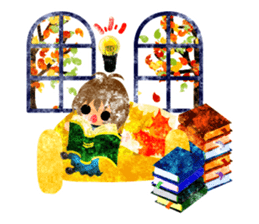 Pretty little people -An autumn time- sticker #13569224