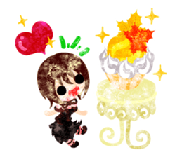 Pretty little people -An autumn time- sticker #13569225