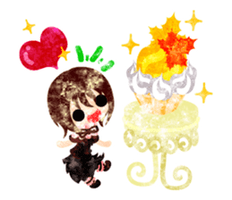 Pretty little people -An autumn time- sticker #13569225