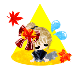 Pretty little people -An autumn time- sticker #13569229