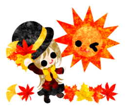 Pretty little people -An autumn time- sticker #13569230