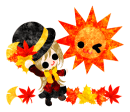 Pretty little people -An autumn time- sticker #13569230