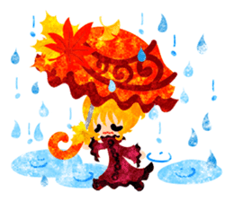 Pretty little people -An autumn time- sticker #13569231