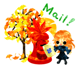 Pretty little people -An autumn time- sticker #13569236