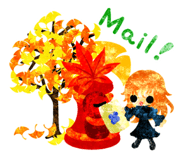 Pretty little people -An autumn time- sticker #13569236