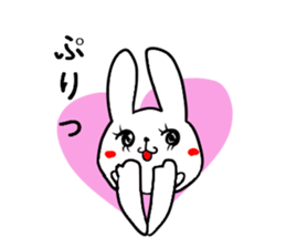 Rabbit character is blurred sticker #13569245