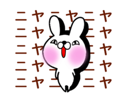 Rabbit character is blurred sticker #13569256