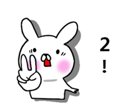 Rabbit character is blurred sticker #13569272