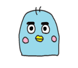 The penguin with big eyes sticker #13570422