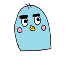 The penguin with big eyes sticker #13570424