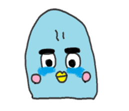 The penguin with big eyes sticker #13570426
