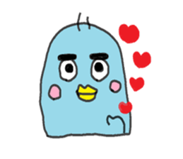 The penguin with big eyes sticker #13570427