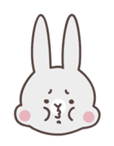 Gray rabbit go crazy sticker #13571028