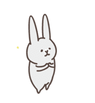 Gray rabbit go crazy sticker #13571030