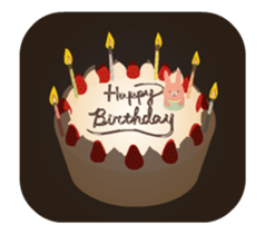 Gray rabbit go crazy sticker #13571036