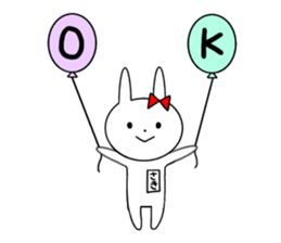 Saki of the rabbit sticker #13571042