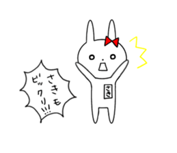 Saki of the rabbit sticker #13571051