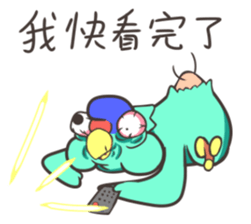 Grilled odd birds sticker #13571403