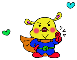 super hero Bun-chan sticker #13571612