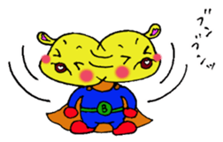 super hero Bun-chan sticker #13571622