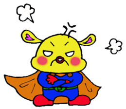 super hero Bun-chan sticker #13571630