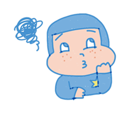 The alien Mr.Blue. sticker #13572315