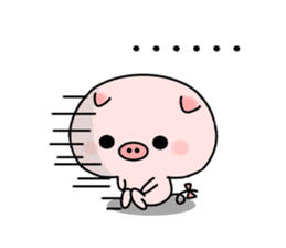 pink baby baby pig sticker #13573738