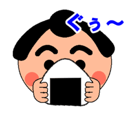 A little chubby boy.Sumo. sticker #13573762