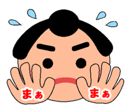 A little chubby boy.Sumo. sticker #13573769