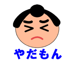 A little chubby boy.Sumo. sticker #13573772