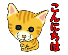 Move! Sticker of tiger cat sticker #13573855