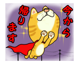 Move! Sticker of tiger cat sticker #13573871