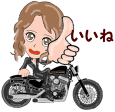 I LOVE American Motorcycle!! for Girl 2 sticker #13574218