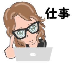 I LOVE American Motorcycle!! for Girl 2 sticker #13574219