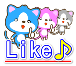 "Like" designated cats sticker #13575013
