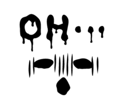 Horror face sticker #13575080