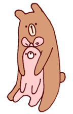 usagi to kuma sticker #13575154