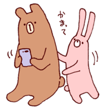 usagi to kuma sticker #13575155