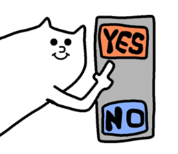 Cats White sticker #13575293