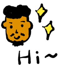 the daily life of Beard Boy sticker #13575862