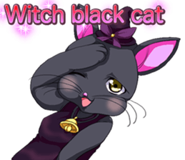 Lovely Halloween ~Cute cat Animals~.. sticker #13576295