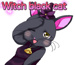 Lovely Halloween ~Cute cat Animals~.. sticker #13576295