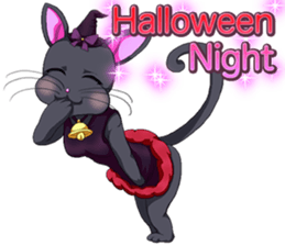 Lovely Halloween ~Cute cat Animals~.. sticker #13576296