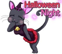 Lovely Halloween ~Cute cat Animals~.. sticker #13576296