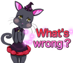 Lovely Halloween ~Cute cat Animals~.. sticker #13576298