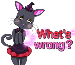 Lovely Halloween ~Cute cat Animals~.. sticker #13576298