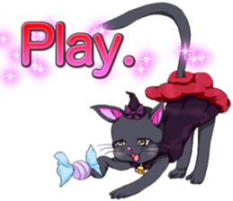 Lovely Halloween ~Cute cat Animals~.. sticker #13576300