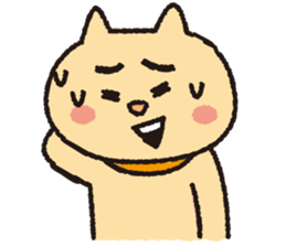 Daily life of the cat in clay pipe sticker #13576573